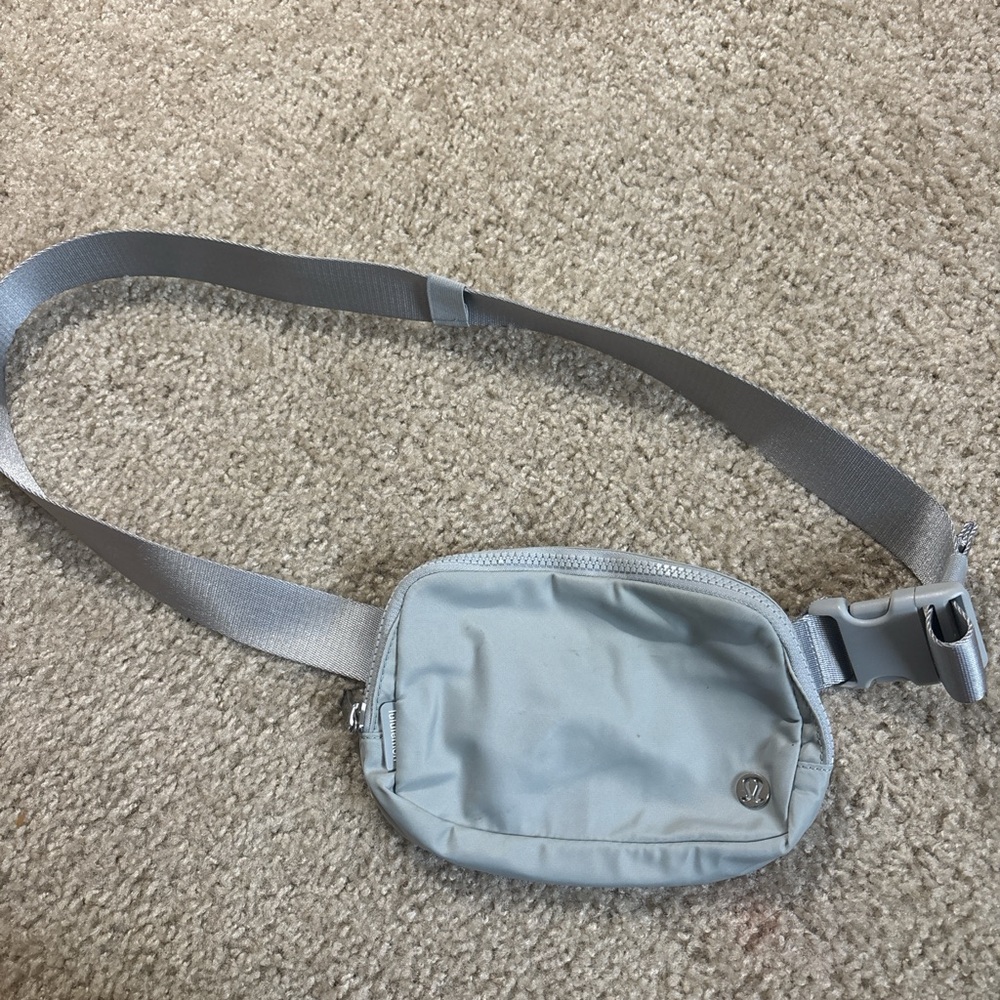 Lululemon Athletica Light Gray Crossbody Bag